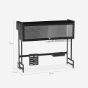 Scolapiatti da appoggio sopra lavello cucina nero salvaspazio Sover Offerta