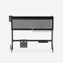 Scolapiatti appoggio sopra lavandino cucina nero 105x30x78cm Sover Plus Vendita