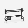Scolapiatti cucina da appoggio sopra lavandino 105x27x56cm Nalan Plus Stock