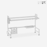 Scolapiatti cucina da appoggio sopra lavandino 105x27x56cm Nalan Plus Promozione