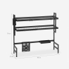 Scolapiatti da appoggio sopra lavello cucina salvaspazio 95x27x79 Teket Stock
