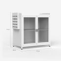 Mobiletto armadio scolapiatti organizer per cucina 44x28x47cm Arin Modello