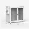 Mobiletto armadio scolapiatti organizer per cucina 44x28x47cm Arin Modello