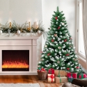 Sapin de Noël 180 cm artificiel écologique avec décoration Bergen Vente