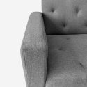 Divano letto clic clac 2 posti reclinabile con bracciolo portabevande Otium Scelta