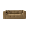Divano 2 posti moderno in bouclè color kaki 192cm Cady 2 Offerta