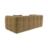 Divano 2 posti moderno in bouclè color kaki 192cm Cady 2 Sconti
