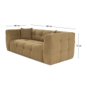 Divano 2 posti moderno in bouclè color kaki 192cm Cady 2 Prezzo