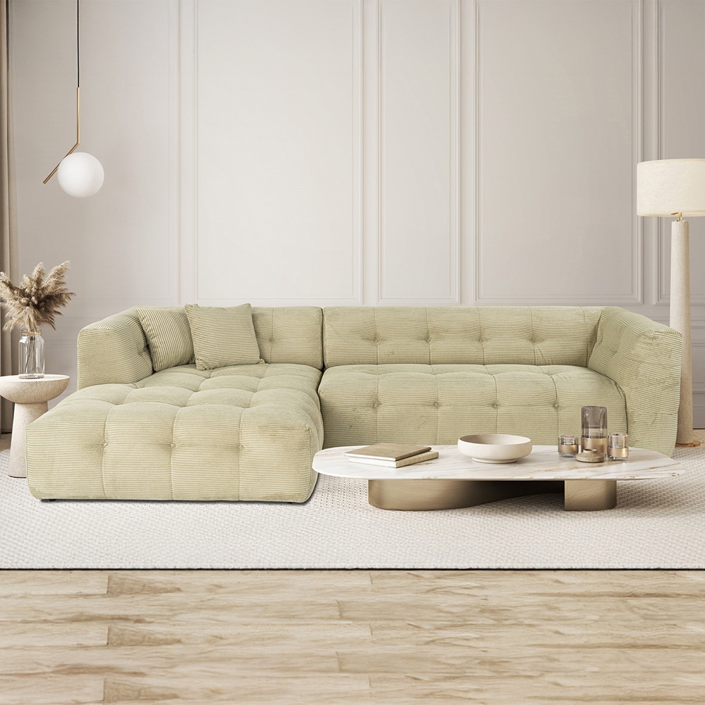 Sofa 4-Sitzer Ecke Modul Kord Cady Velvet Left Aktion Sofa 4-Sitzer Ecke Modul Kord Cady Velvet Left Aktion
