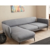 Divano letto 3 posti angolare con penisola in tessuto Venus 3L Stock