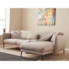 Divano letto 3 posti angolare con penisola destra in tessuto Venus 3R Stock