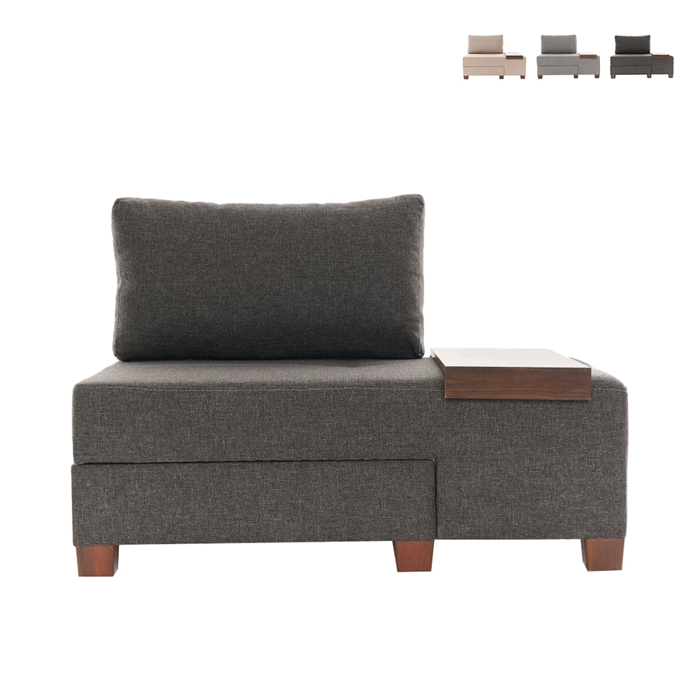 Sessel Bett Chaiselongue rechts klappbar aus Leinen Betty Right Aktion Sessel Bett Chaiselongue rechts klappbar aus Leinen Betty Right Aktion