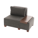 Poltrona letto chaise longue destra pieghevole in lino Betty Right Scelta