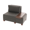 Poltrona letto chaise longue destra pieghevole in lino Betty Right Scelta