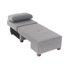 Poltrona letto chaise longue sinistra pieghevole in lino Betty Left Acquisto