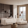 Divano 4 posti angolare destro con chaiselongue in bouclè Cady Right Offerta