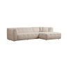 Divano 4 posti angolare destro con chaiselongue in bouclè Cady Right Vendita