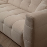 Divano 4 posti angolare sinistro modulare con chaiselongue in bouclè Cady Left Sconti