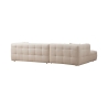 Divano 4 posti angolare sinistro modulare con chaiselongue in bouclè Cady Left Stock