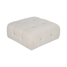 Pouf poggiapiedi bianco in bouclè 95x95cm Bubble PB Vendita