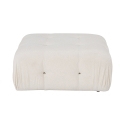 Pouf poggiapiedi bianco in bouclè 95x95cm Bubble PB Offerta