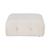 Pouf poggiapiedi bianco in bouclè 95x95cm Bubble PB Offerta