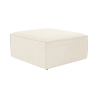 Pouf poggiapiedi quadrato moderno in lino 85x85cm Fora P Vendita