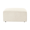 Pouf poggiapiedi quadrato moderno in lino 85x85cm Fora P Offerta