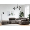 Pouf poggiapiedi in velluto 95x95cm Bubble PV Vendita
