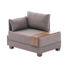 Poltrona chaise longue moderna con vassoio integrato Fly Left Stock
