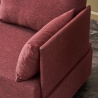 Poltrona chaise longue in tessuto con vassoio integrato Fly Right 