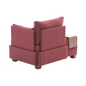 Poltrona chaise longue in tessuto con vassoio integrato Fly Right 