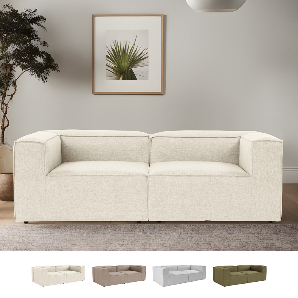 Sofa 2-Sitzer modern modular aus Leinen Fora 2 Aktion Sofa 2-Sitzer modern modular aus Leinen Fora 2 Aktion