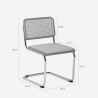 Sedia cantilever moderna viennese per cucina sala da pranzo Erys Misure