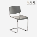 Sedia sala da pranzo riunioni ufficio design moderno a sbalzo Erys Light Promozione