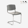 Sedia sala da pranzo riunioni ufficio design moderno a sbalzo Erys Light Promozione