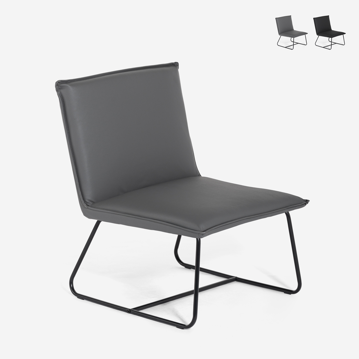 Sedia poltroncina imbottita da salotto e ufficio moderna in similpelle Lova Promozione Sedia poltroncina imbottita da salotto e ufficio moderna in similpelle Lova Promozione