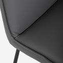Sedia poltroncina imbottita da salotto e ufficio moderna in similpelle Lova Saldi