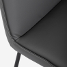 Sedia poltroncina imbottita da salotto e ufficio moderna in similpelle Lova Saldi