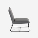 Sedia poltroncina imbottita da salotto e ufficio moderna in similpelle Lova Offerta