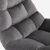 Poltrona da salotto soggiorno moderna in velluto di design Karu Vendita