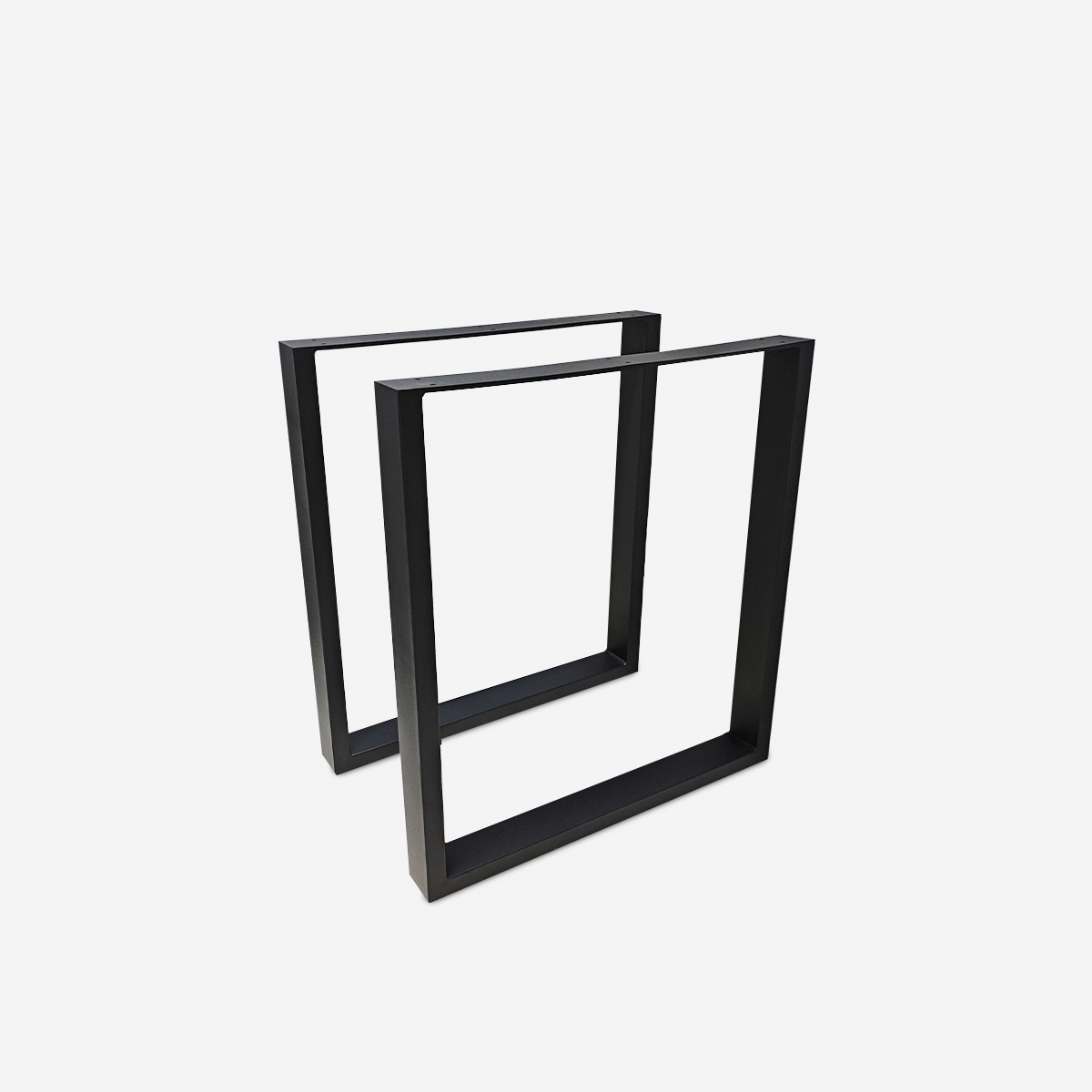 2 pieds rectangulaires pour table 65x71cm métal noir industriel Quill Promotion 2 pieds rectangulaires pour table 65x71cm métal noir industriel Quill Promotion