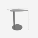 Tavolino basso nero da caffè salotto design moderno contemporaneo Javel Offerta