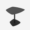 Tavolino basso da salotto design contemporaneo in metallo nero Dusk Vendita
