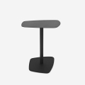 Tavolino basso da salotto design contemporaneo in metallo nero Dusk Promozione