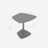 Tavolino basso da salotto design contemporaneo in metallo nero Dusk Offerta