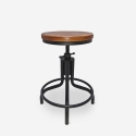 Sgabello per bar cucina in stile industriale regolabile a vite Skape Promozione
