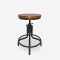 Sgabello per bar cucina in stile industriale regolabile a vite Skape Promozione