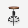 Sgabello per bar cucina in stile industriale regolabile a vite Skape Promozione