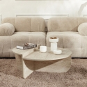 Table basse de salon design asymétrique 90x60cm Orion Vente